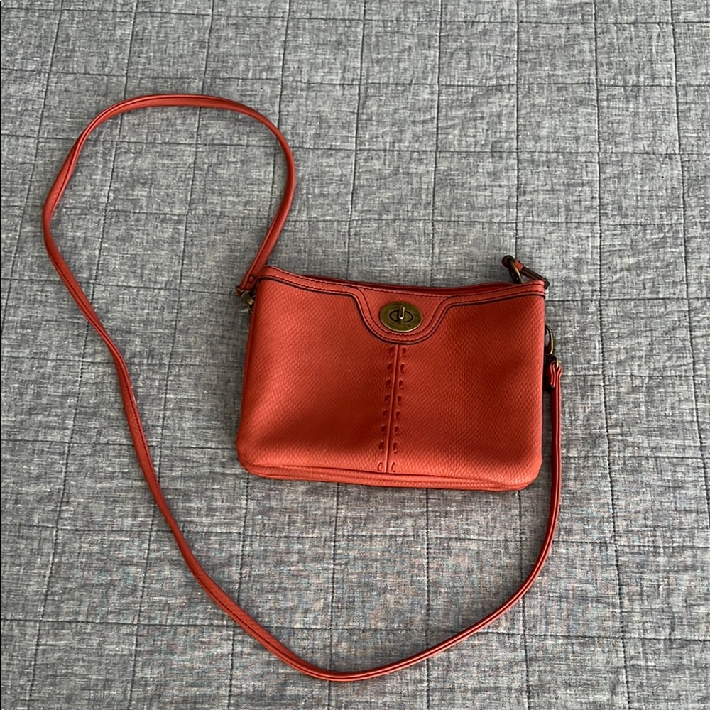 Elegant Orange Crossbody Bag by Ana